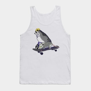 Racoon and opossum on skateboard Tank Top